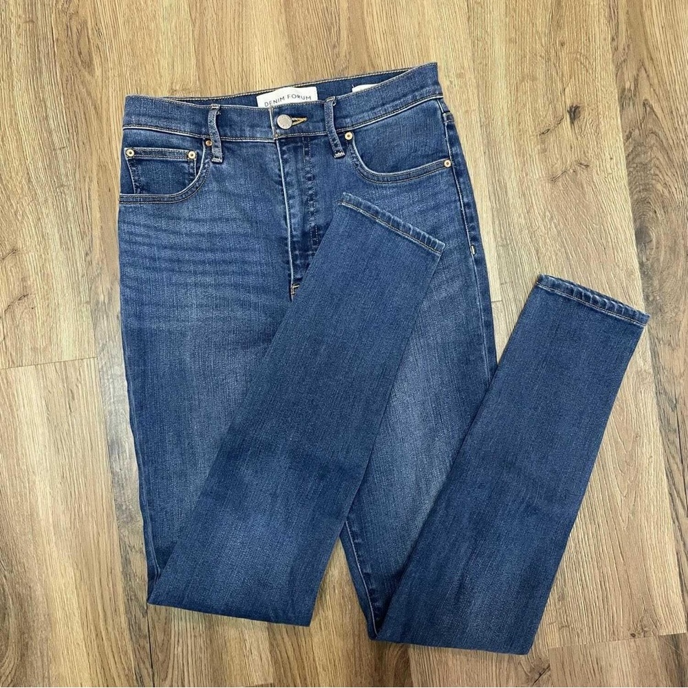 Denim Forum Lola High Rise Skinny Jeans